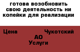 готова возобновить свою деятельность ни копейки для реализации › Цена ­ 900 000 - Чукотский АО Услуги » Активный отдых,спорт и танцы   . Чукотский АО